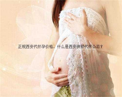 正规西安代怀孕价格，什么是西安供卵代怀公司？